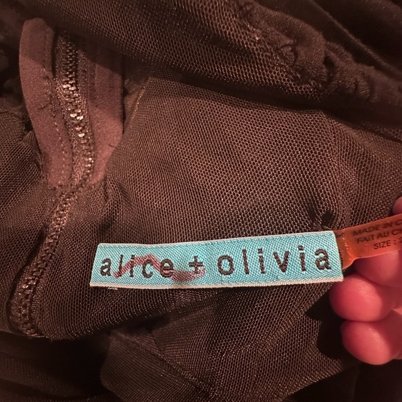 ALICE + OLIVIA WOMENS Elegant Black Sleeveless Dress SIZE 2 - Picture 9 of 12